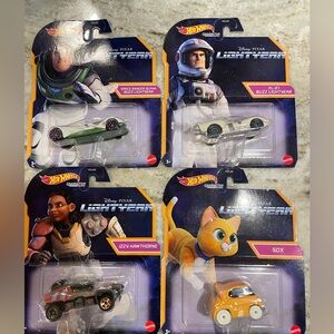 Hot Wheels Disney Pixar Lightyear Character Cars Set of 4